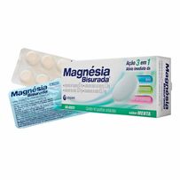 Magnésia Bisurada Sabor Menta 40 Pastilhas