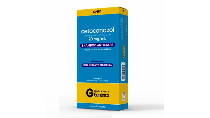 Shampoo Cetoconazol 20mg/ml Genérico 100ml - Drogaria Venancio