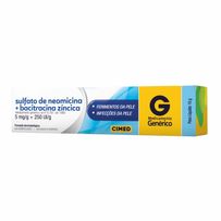 Sulfato de Neomicina + Bacitracina Zincica Cimed Pomada 15g