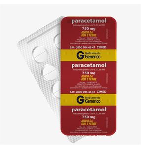 Paracetamol 750mg Cimed 10 comprimidos