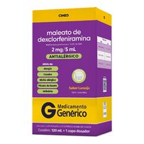 Maleato de Dexclofeniramina Cimed Solução oral 120ml 2mg/ml