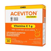 Suplemento Alimentar Aceviton 1g Vitamina C 30 Comprimidos Efervescentes