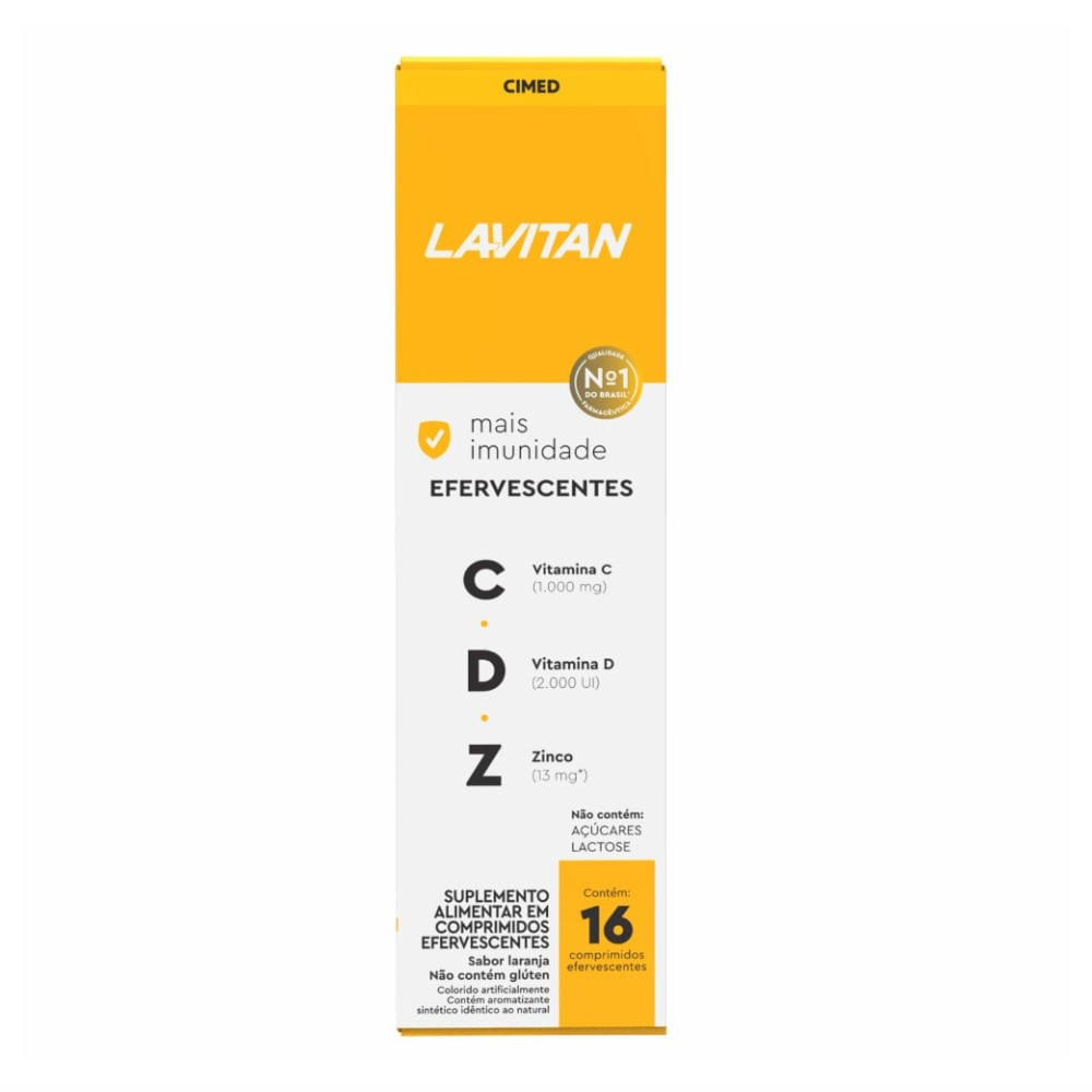 Lavitan Vitamina C Comprimidos Efervescentes Sabor Laranja