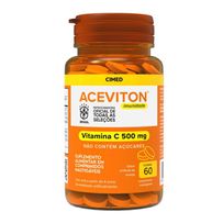 Suplemento Alimentar Aceviton Vitamina C Imunidade 500mg Sabor Laranja 60 Comprimidos Mastigáveis