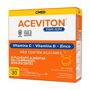 Suplemento Alimentar Cimed Aceviton Tripla Ação 30 Comprimidos Efervescente