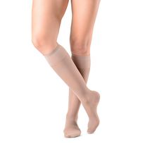 Meia 3/4 Panturrilha Sigvaris Style Audace Cor Natural M Ponteira Aberta 1 Par