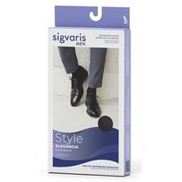 Meia De Compressão Graduada Sigvaris Men Style Urban Colors 20-30mmhg Azul M 1 Par