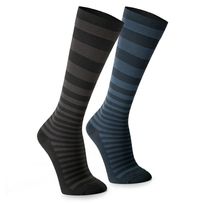 Meia De Compressão Graduada Sigvaris Men Style Urban Colors 20-30mmhg Azul M 1 Par