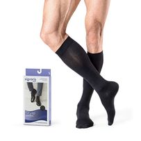 Meia 3/4 Panturrilha Sigvaris Men Style Urban 15-20mmHg Preta G 1 Par
