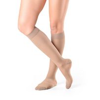 Meia 3/4 Panturrilha Sigvaris Style Ever Sheer 20-30mmHg Transparência G3 Ponteira Aberta 1 Par