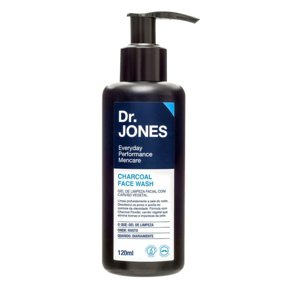 Gel De Limpeza Facial Carvão Vegetal Dr. Jones Chaecoal Face Wash 120ml