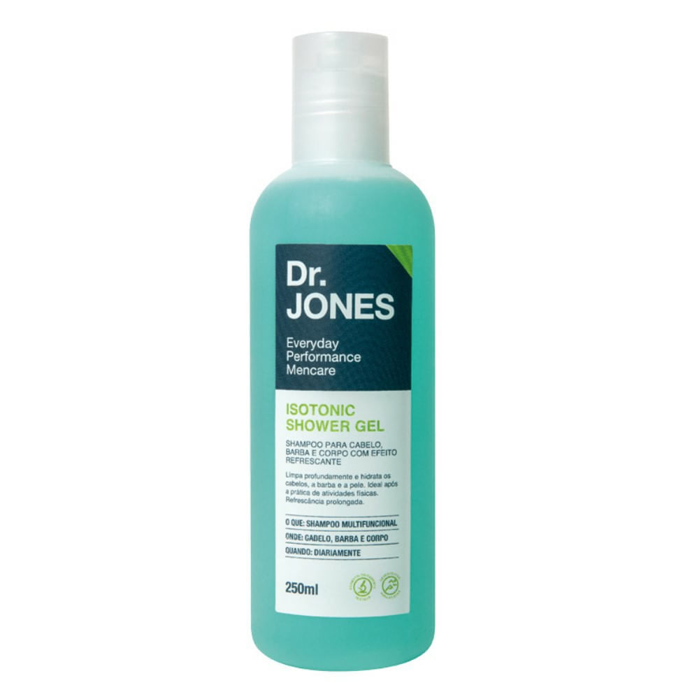 Shampoo Para Cabelo, Barba e Corpo Refrescante Dr. Jones Isotonic Shower Gel 250ml