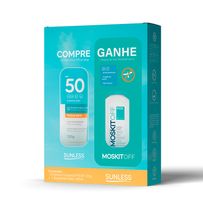 Protetor Solar Corporal Sunless FPS50 120g + Repelente Kids Moskitoff 100ml