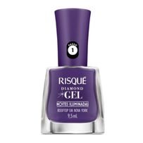 Esmalte Risqué Diamond Gel Noites Iluminadas Rooftop Em Nova York 9,5ml