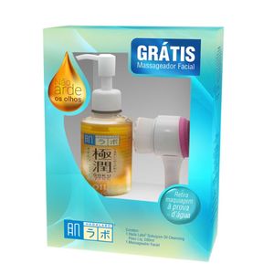 Kit Limpeza - Óleo de Limpeza Facial Hada Labo Cleansing Oil 180g + Massageador Facial