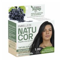 Tintura Embelleze Natucor 1.00 - Preto Intenso