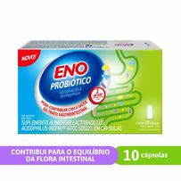 Suplemento Alimentar Eno Probiótico para Saúde Gastrointestinal 10 cápsulas