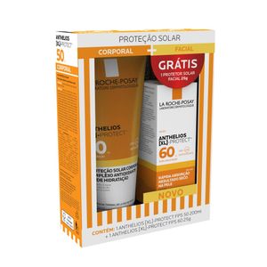 Kit La Roche Posay Anthelios Xl Protect Protetor Solar Facial Fps60 25g + Protetor Solar Corporal Fps50 200ml