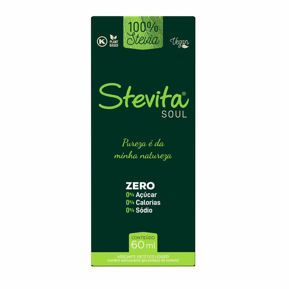 Adoçante Dietético Líquido Stevita Soul 60ml