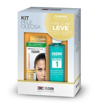 Kit Isdin Pele Oleosa Protetor Solar Fusion Water FPS60 50ml + Sabonete Líquido De Limpeza Facial Acniben 1 - 208g