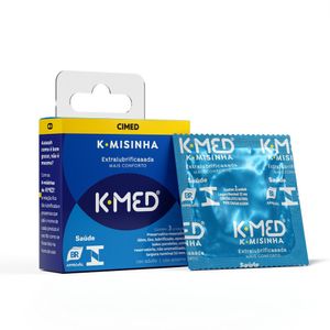 Preservativo Cimed K-Med K-Misinha Extra Lubrificada 3 Unidades