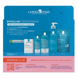 Kit La Roche Posay Effaclar Concentrado Sabonete De Limpeza Profunda 70g + Gel De Limpeza Profunda 50g