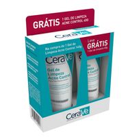 Kit CeraVe Acne Control Gel de Limpeza 140g + Gel de Limpeza 40g