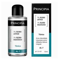 Tônico 7% Ácido Lático + 1% Ácido Salicílico Principia AL-7 120ml