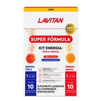 Suplemento Alimentar Lavitan Super Fórmula Kit Energia 20 Comprimidos Efervescentes