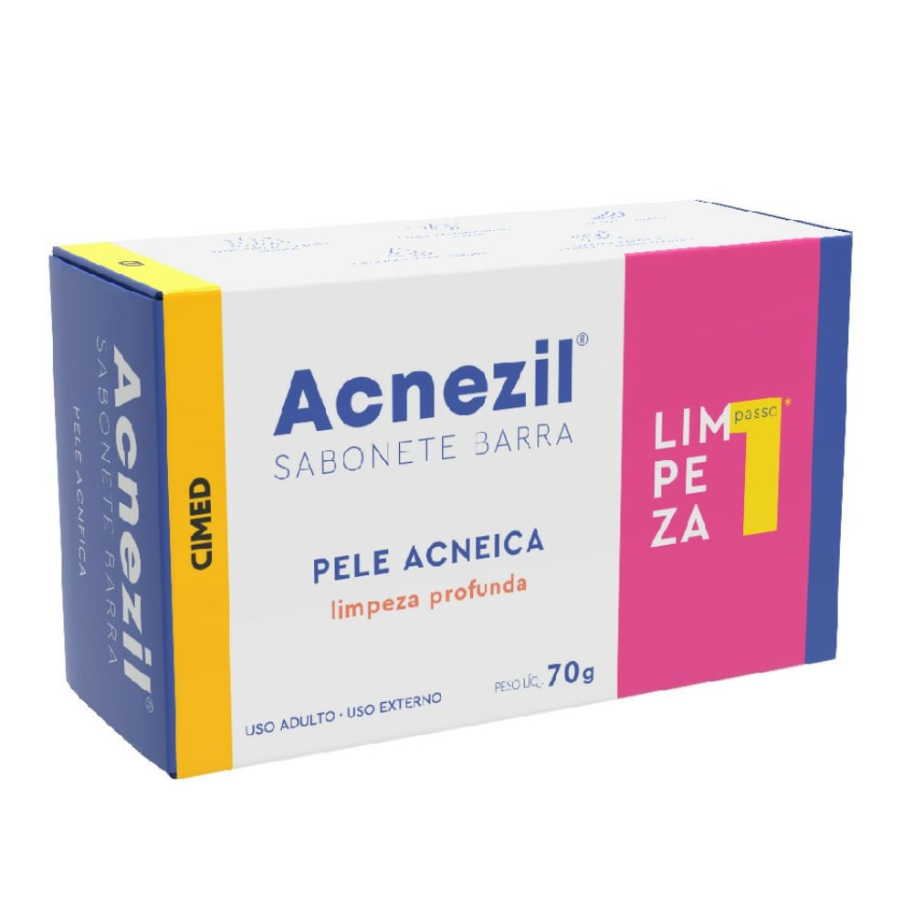 Sabonete Em Barra Acnezil Pele Acneica 70g - Drogaria Venancio