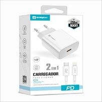 Carregador Turbo Sumexr 20W Cabo Tipo C/Lightning SX PD1 1 Unidade