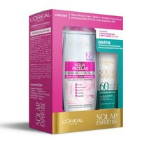 Kit L'Oréal Paris Água Micelar 5 em 1 - 200ml + Protetor Solar Facial Antioleosidade FPS60 25g