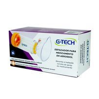 Espaçador Para Medicamento G-Tech Clear Adulto e Infantil PVC 1 Unidade