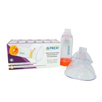 Espaçador Para Medicamento G-Tech Clear Adulto e Infantil PVC 1 Unidade