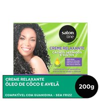 Creme De Relaxamento Salon Line Cachos Definidos E Soltos Kit