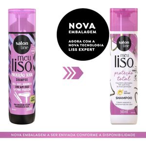 Shampoo Salon Line Meu Liso Proteção Total 300ml