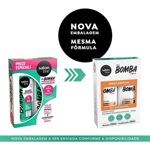 Kit Salon Line SOS Bomba Antiqueda Shampoo 200ml + Condicionador 200ml