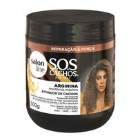Ativador de Cachos Salon Line SOS Cachos Arginina Resistência Máxima 500g