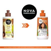 Creme para Pentear Salon Line SOS Cachos Óleo de Coco Hidratação Absoluta 300ml