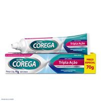 Creme Fixador De Proteses Ultra Corega Tripla Ação Sem Sabor 70g