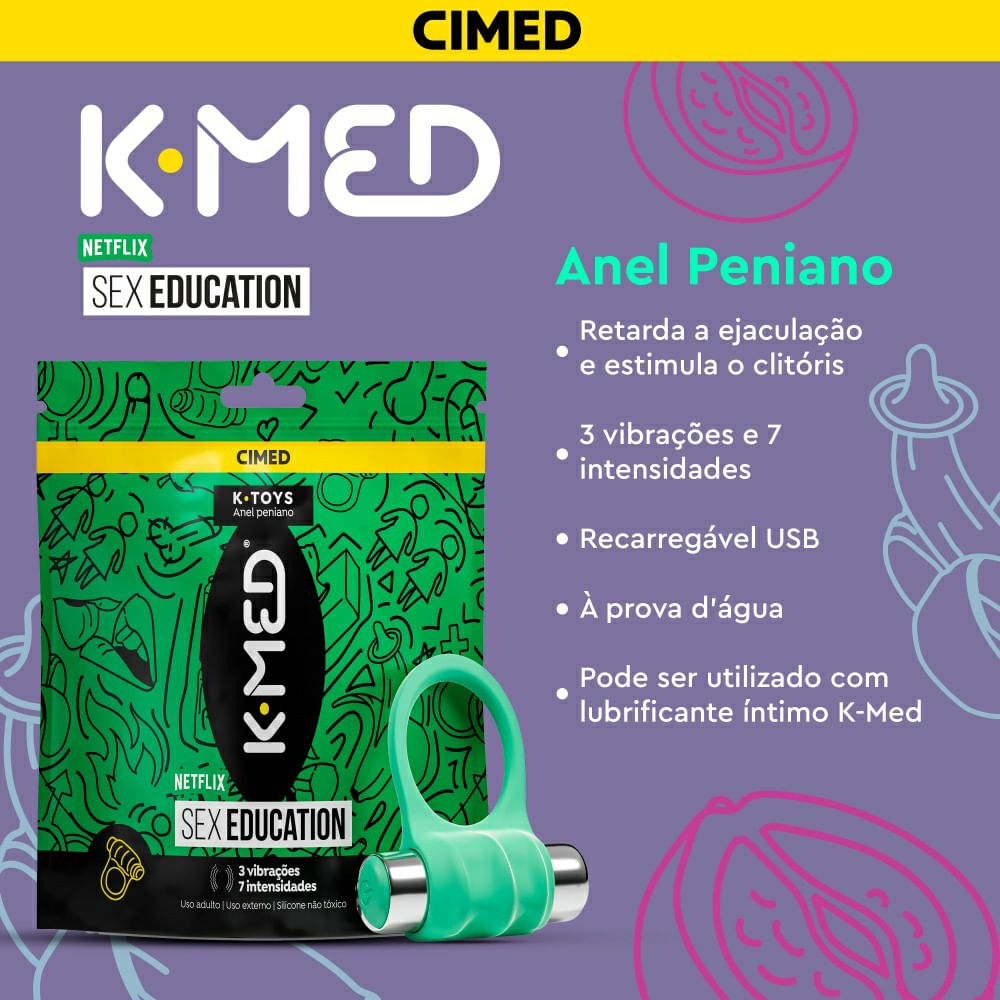 Anel Peniano K Med K Toys Sex Education 1 Unidade Drogaria Venancio