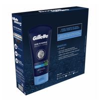 Carga para Aparelho de Barbear Gillette Mach3 4 Unidades + Creme de Barbear Gillette Rosto e Corpo 150ml