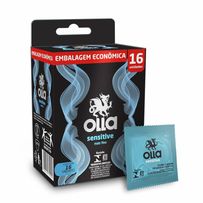 Preservativo Olla Sensitive Mais Fino 16 Unidades