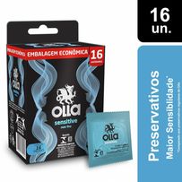 Preservativo Olla Sensitive Mais Fino 16 Unidades