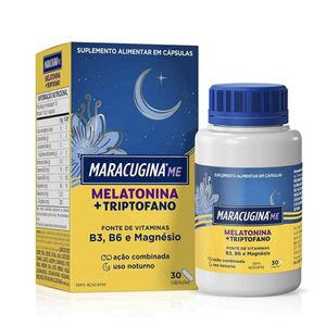 Suplemento Alimentar Maracugina Me Melatonina + Triptofano 30 Cápsulas