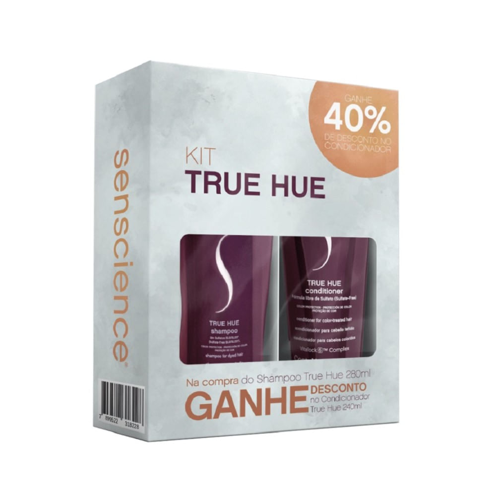 Kit Senscience True Hue Shampoo 280ml + Condicionador 240ml