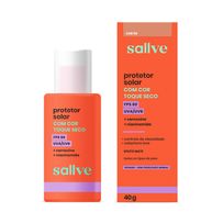 Protetor Solar Sallve FPS60 Cor 50 Toque Seco 40g