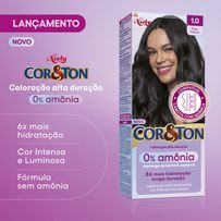 Tintura Niely Cor&Ton 0% Amônia 1.0 - Preto Intenso