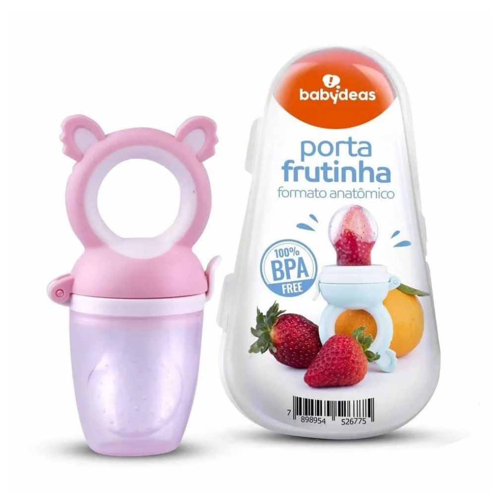Porta Frutinha Babydeas Formato Anatômico 100% Bpa Free Cores Sortidas 1 Unidade