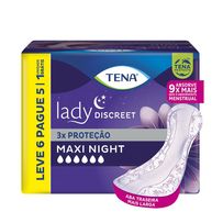 Absorvente Para Incontinência Urinária Tena Lady Discreet Maxi Night 6 Unidades